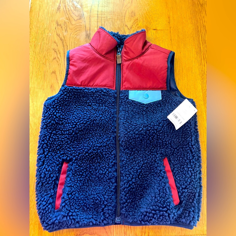 Carters Zip Up Sherpa Vest